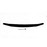 TRADIESCHOICE Tinted Black Bonnet Protector Guard for Mitsubishi Pajero NS NX 2007-2020 | Style and Protection